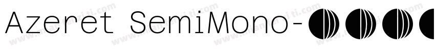 Azeret SemiMono字体转换